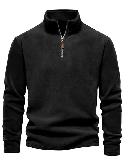 Men's Fleece Sweatshirt with Half-Zip