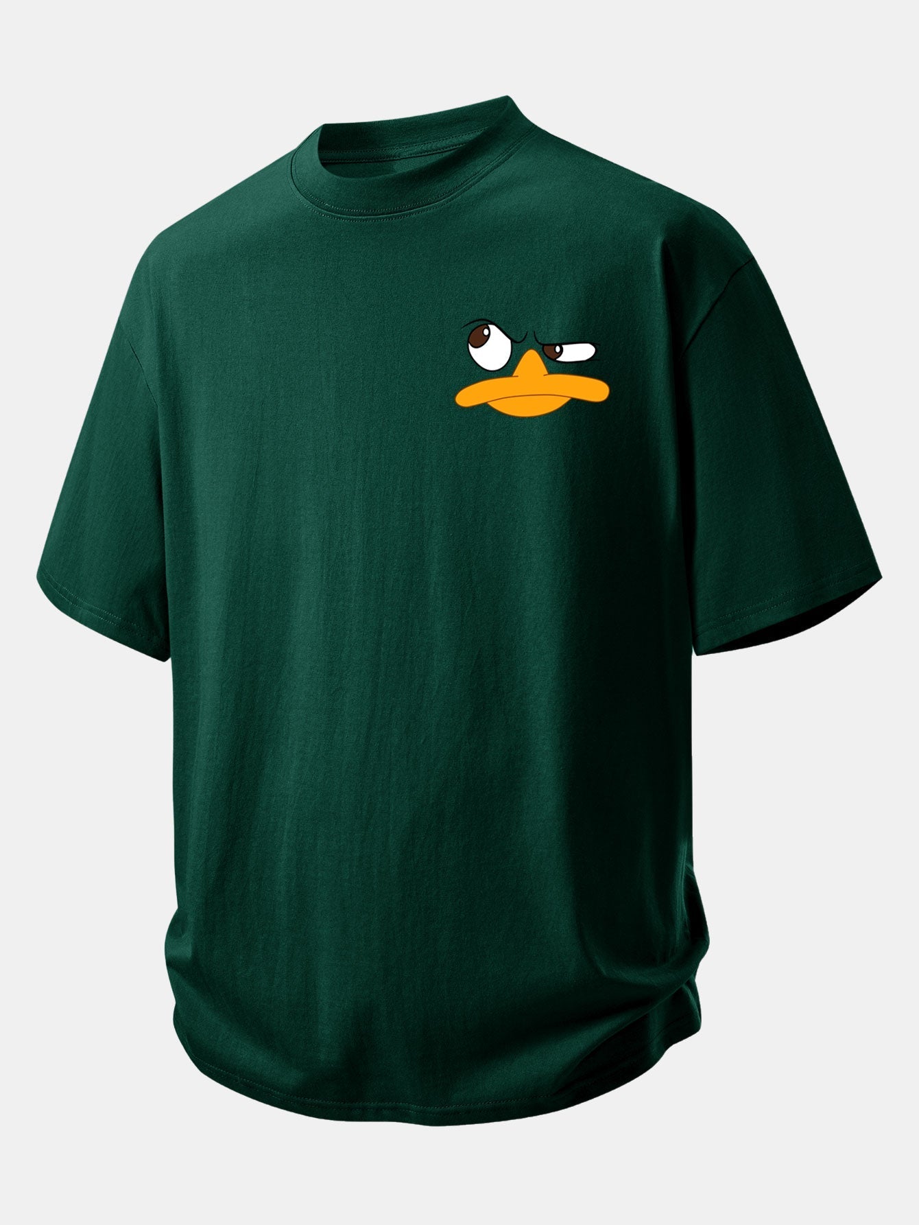 Comfortable Emoji Duck Graphic Cotton T-Shirt