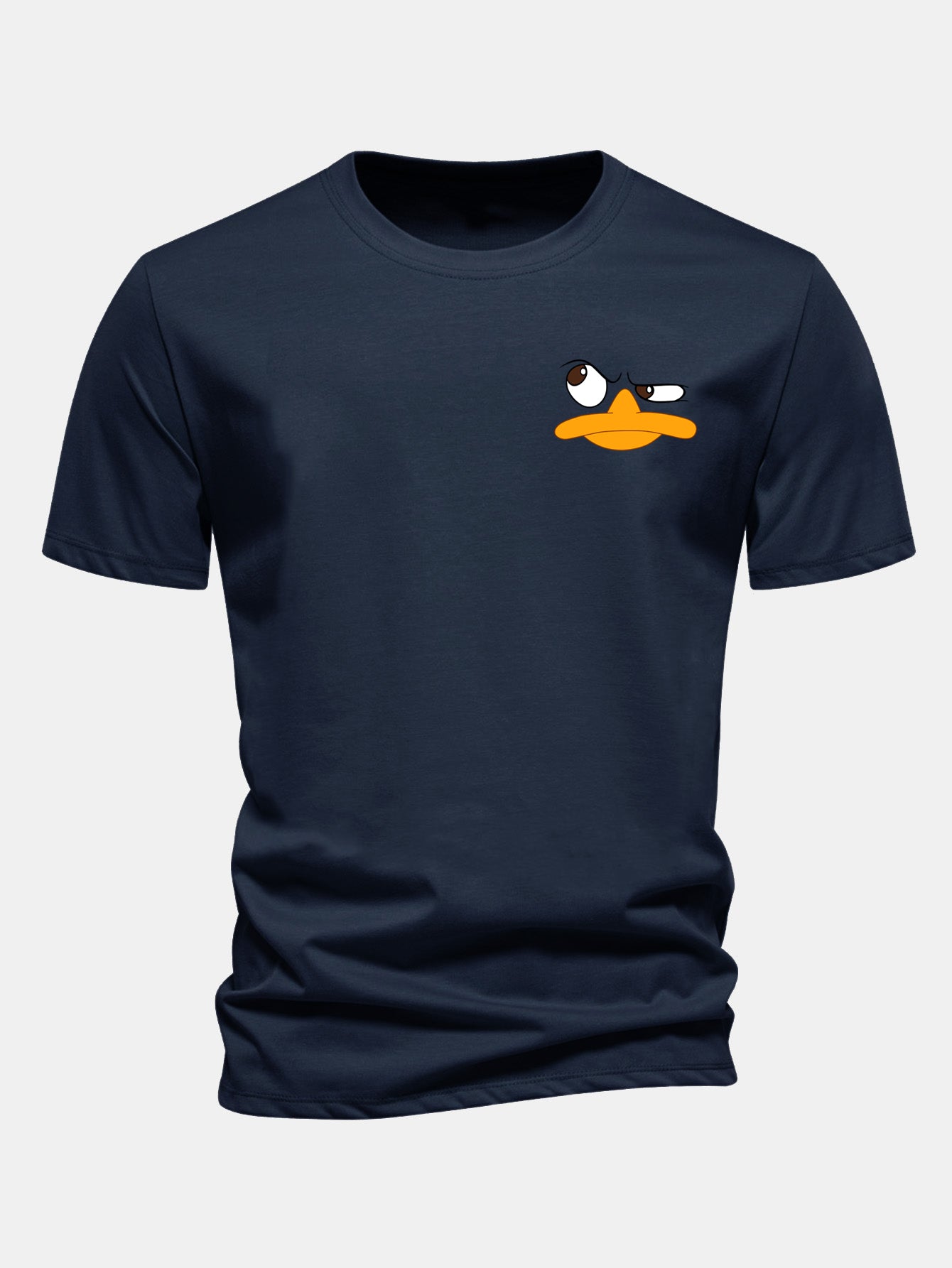 Classic Fit Cotton T-Shirt with Duck Print