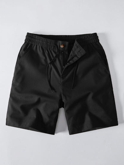 Drawstring Linen Shorts
