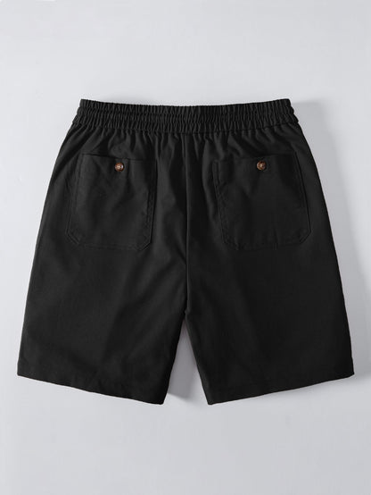 Drawstring Linen Shorts
