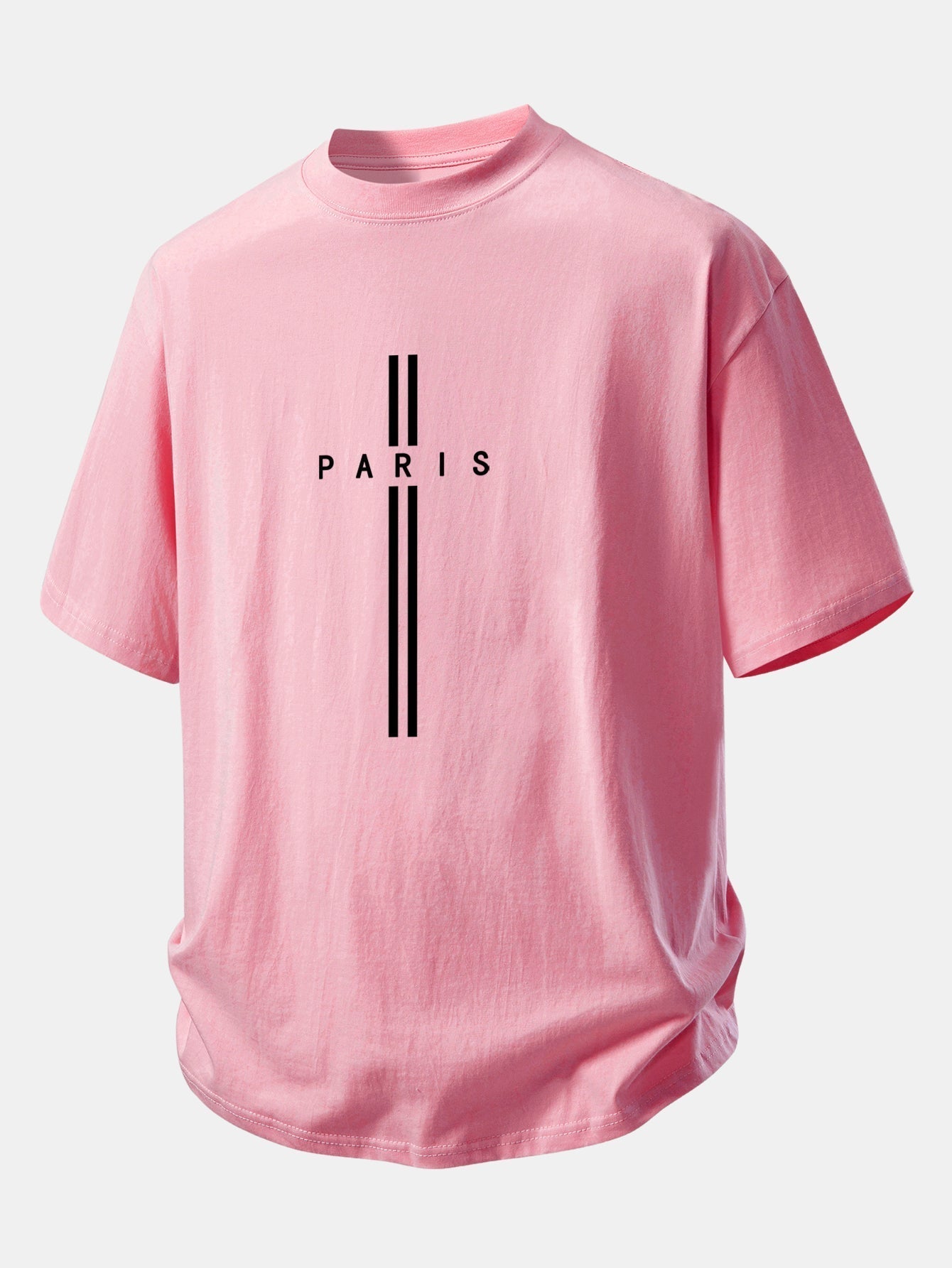 Comfortable Paris Stripe Cotton T-Shirt