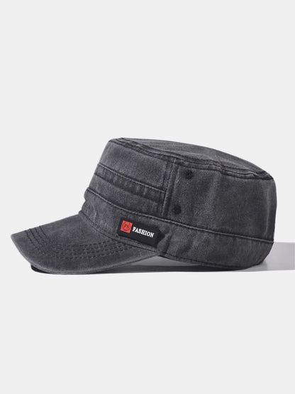 Trendy Distressed Washed Flat Cap