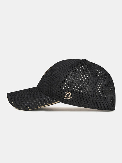 Men's Mesh Baseball Cap with Adjustable Fit and Breathable Embroidery