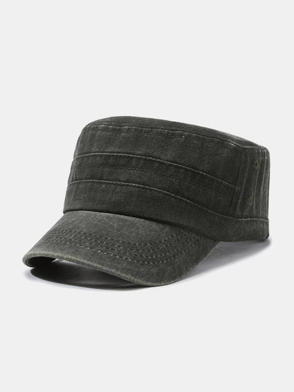 Trendy Distressed Washed Flat Cap