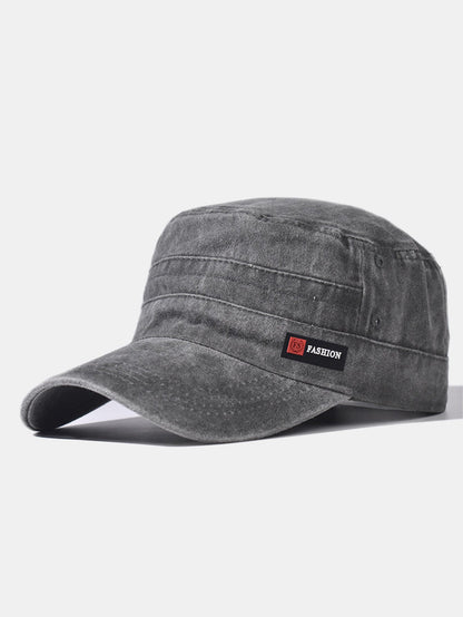 Trendy Distressed Washed Flat Cap