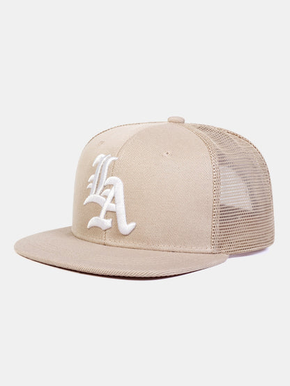 LA Embroidered Adjustable Truck Driver Cap