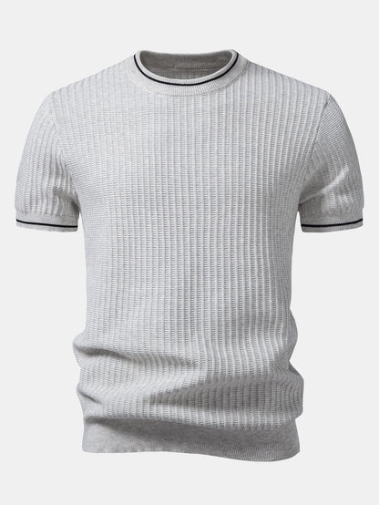 Color-Blocked Waffle Knit Tee