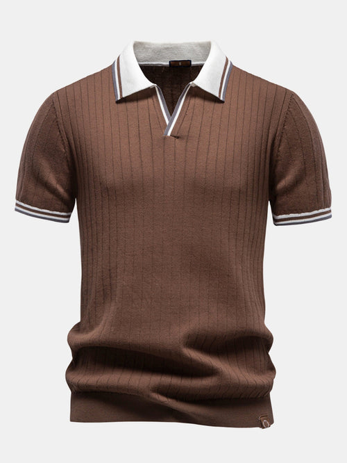Johnny Collar Polo with Contrast Trim