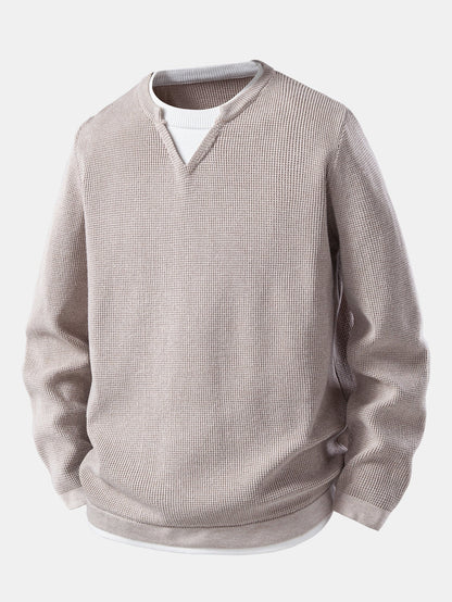 Dual-Style V-Neck Sweater