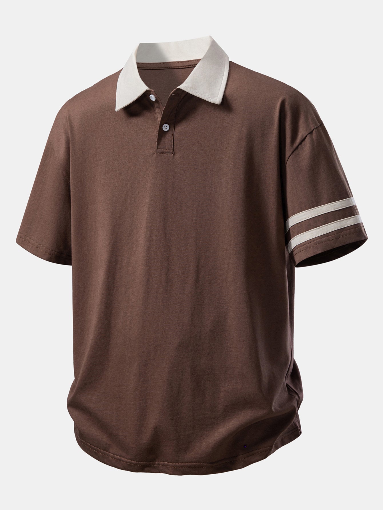 Comfortable Fit Polo Shirt with Contrast Collar