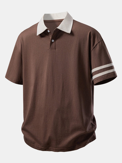Comfortable Fit Polo Shirt with Contrast Collar