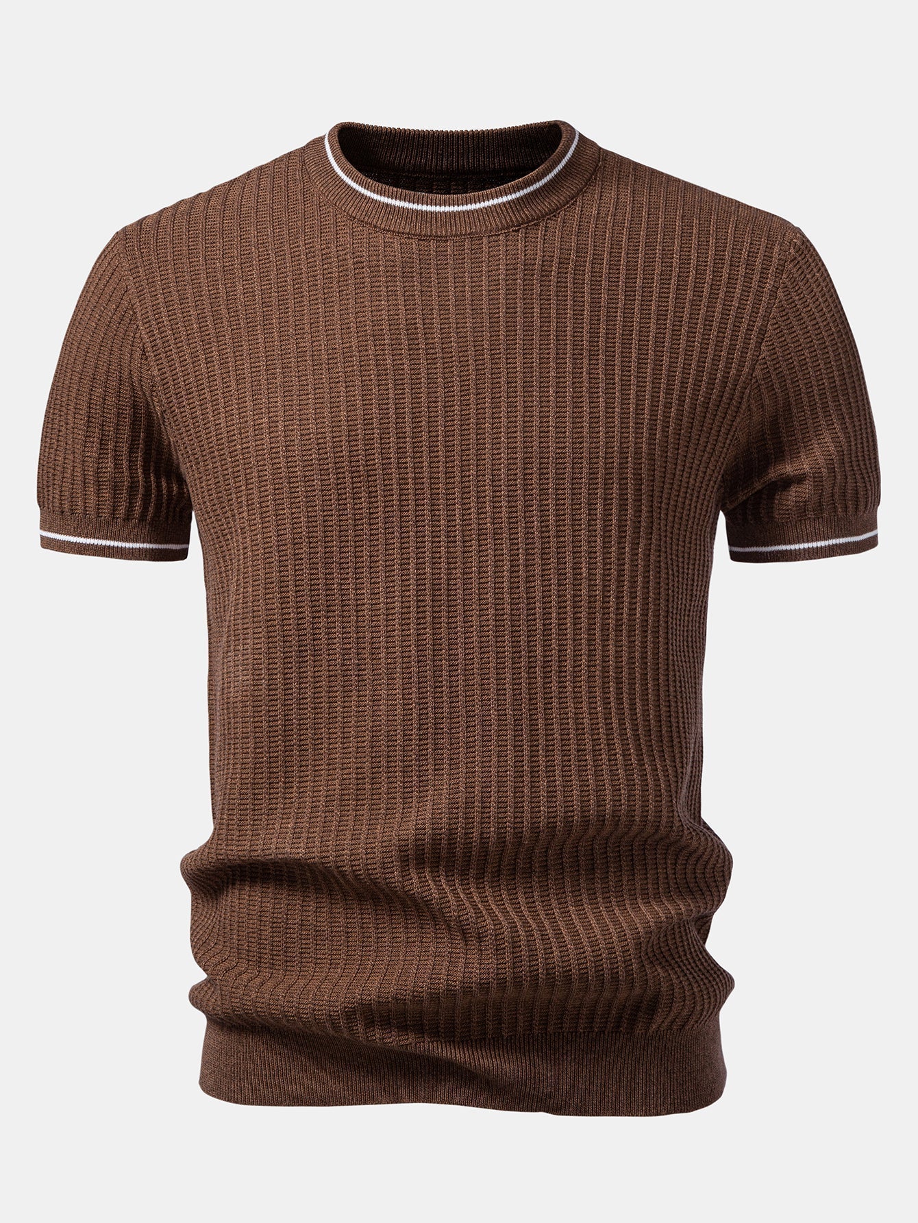 Color-Blocked Waffle Knit Tee