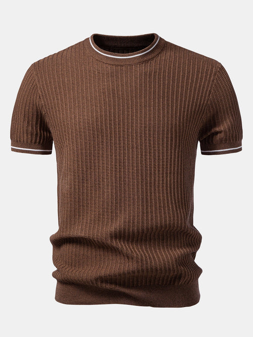 Color-Blocked Waffle Knit Tee