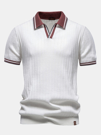 Johnny Collar Polo with Contrast Trim
