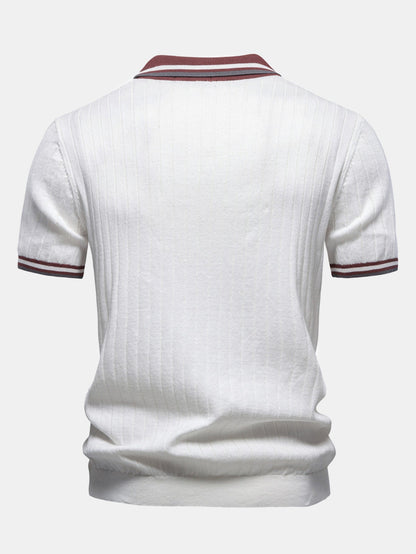 Johnny Collar Polo with Contrast Trim