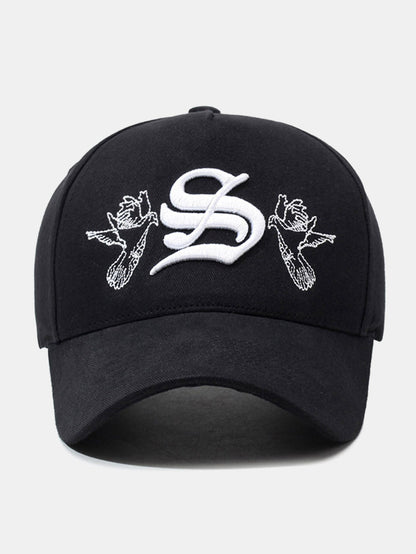 Embroidered Letter Baseball Cap