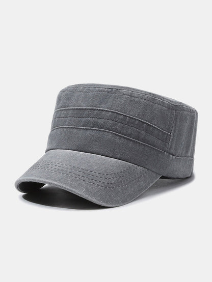 Trendy Distressed Washed Flat Cap