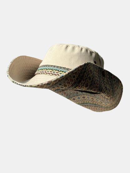 Embroidered Bohemian Sun Hat - Perfect for Music Festivals and Outdoor Adventures