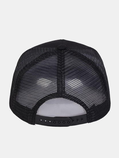 Embroidered Flat-Brim Hat with Eye of God Design