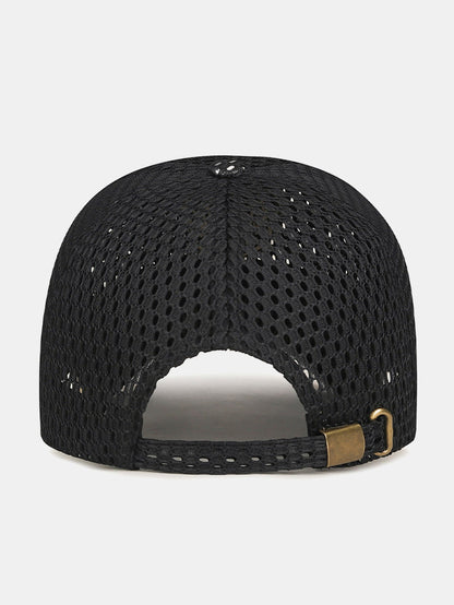 Men's Mesh Baseball Cap with Adjustable Fit and Breathable Embroidery