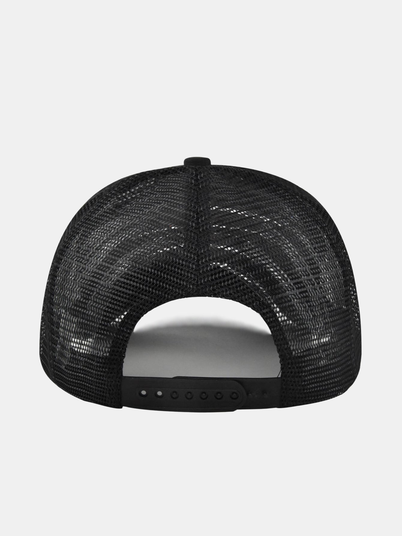 Fish-Inspired Logo Truck Hat with Breathable Mesh Back