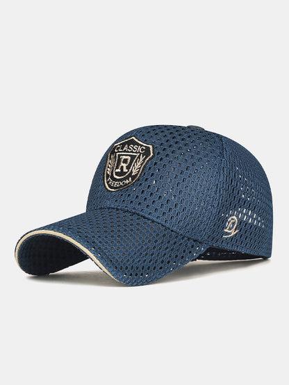 Men's Mesh Baseball Cap with Adjustable Fit and Breathable Embroidery