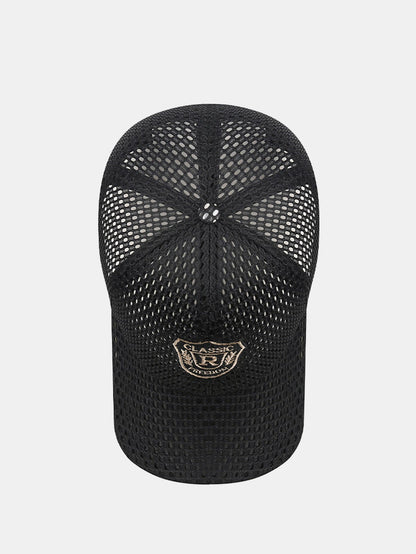 Men's Mesh Baseball Cap with Adjustable Fit and Breathable Embroidery