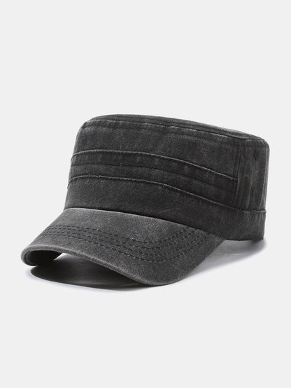 Trendy Distressed Washed Flat Cap