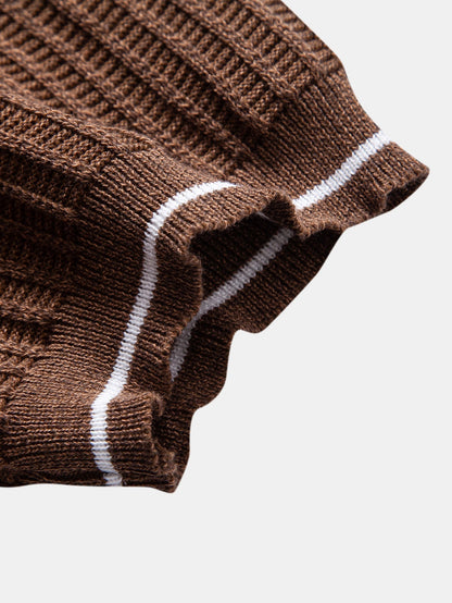 Color-Blocked Waffle Knit Tee