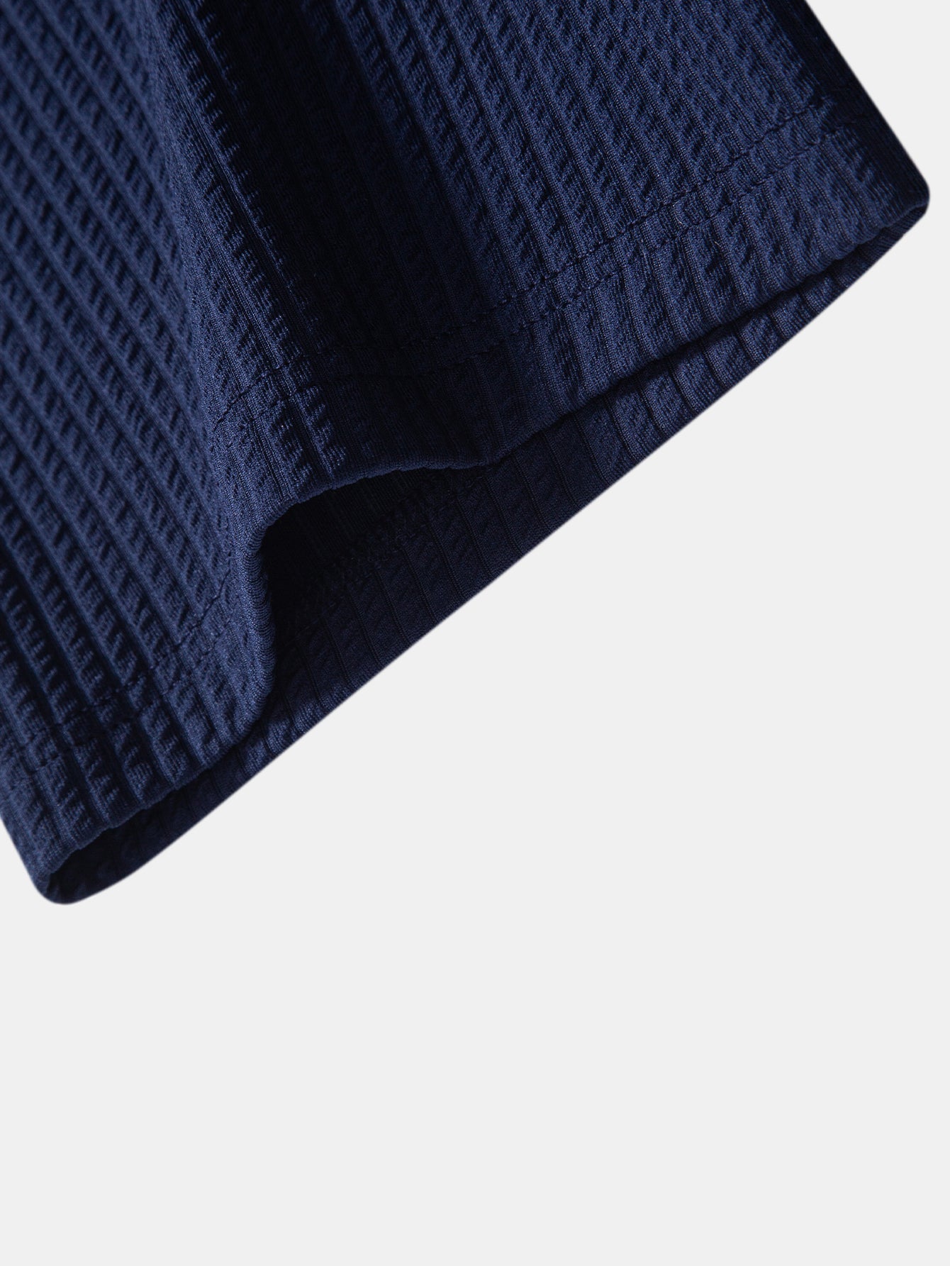 Ribbed Button-Up Shirt with Contrast and Straight-Leg Ribbed Pants