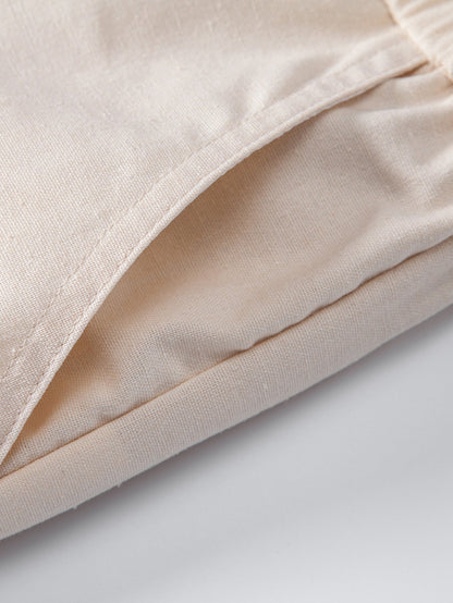 Drawstring Linen Shorts