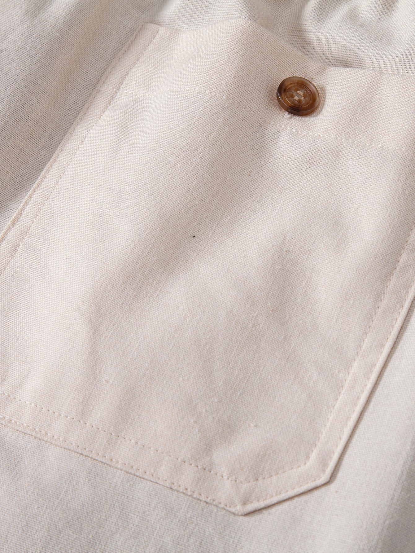 Drawstring Linen Shorts