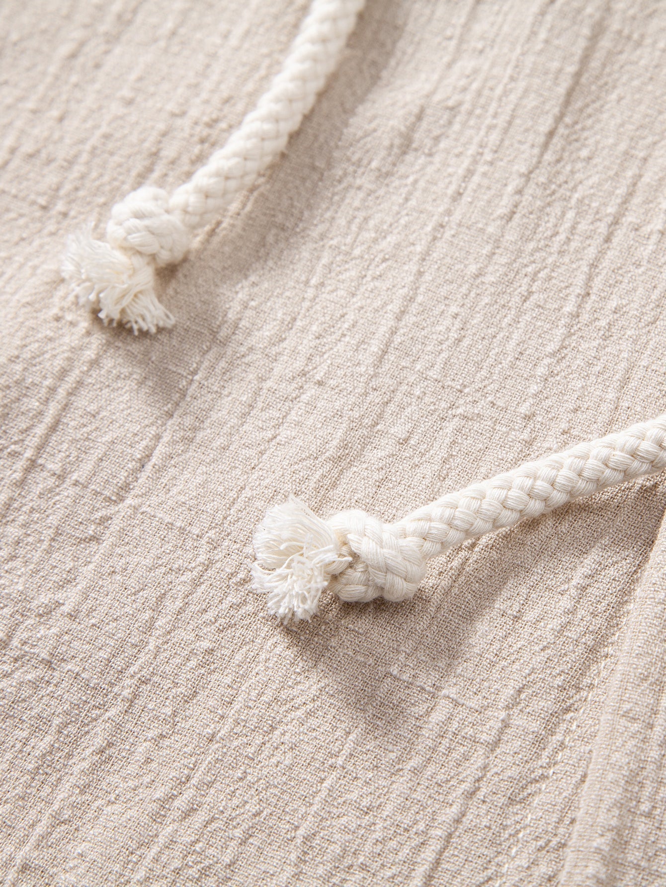 Textured Hooded Shirt with Linen Appearance