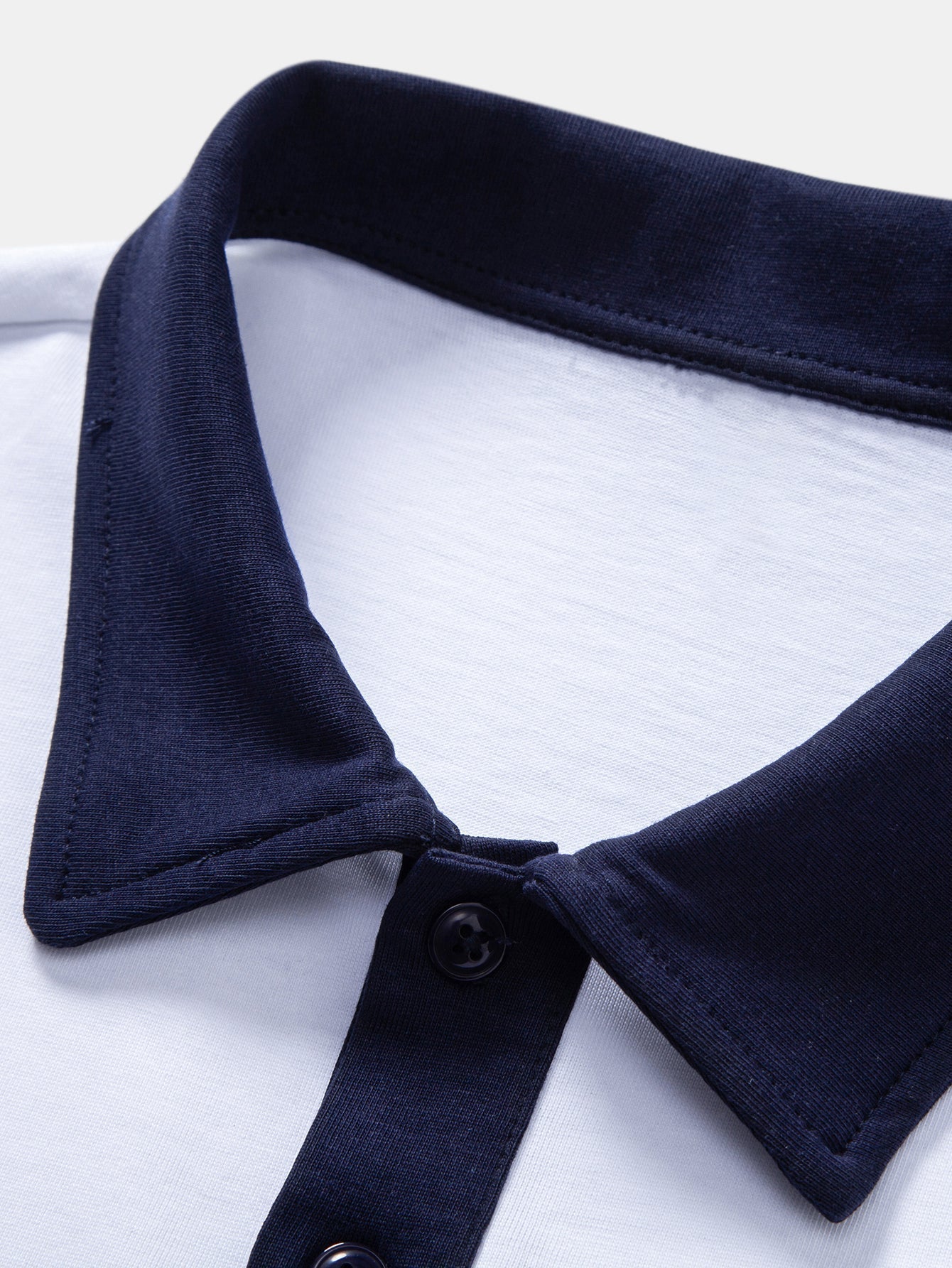 Comfortable Contrast Cotton Polo with Relaxed Fit