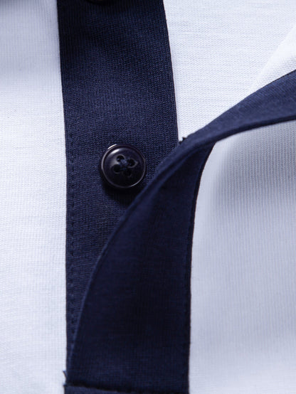 Relaxed Fit Contrast Cotton Polo & 7" Cotton Drawstring Shorts