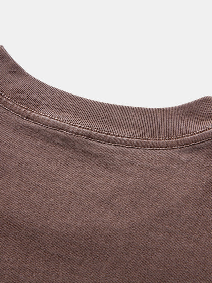Relaxed Fit Heavyweight Washed Drop Shoulder Tee