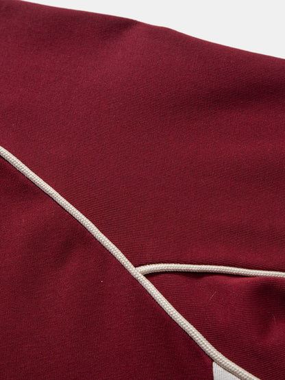 V-Neck Raglan T-Shirt with Contrast Piping