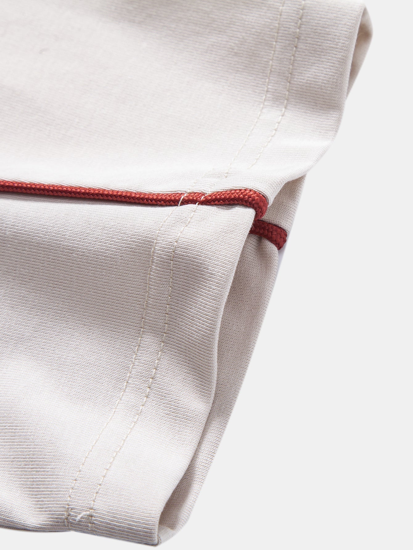 V-Neck Raglan T-Shirt with Contrast Piping