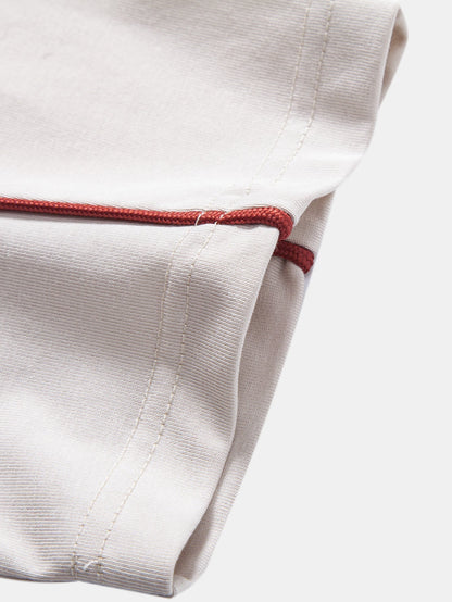 V-Neck Raglan T-Shirt with Contrast Piping