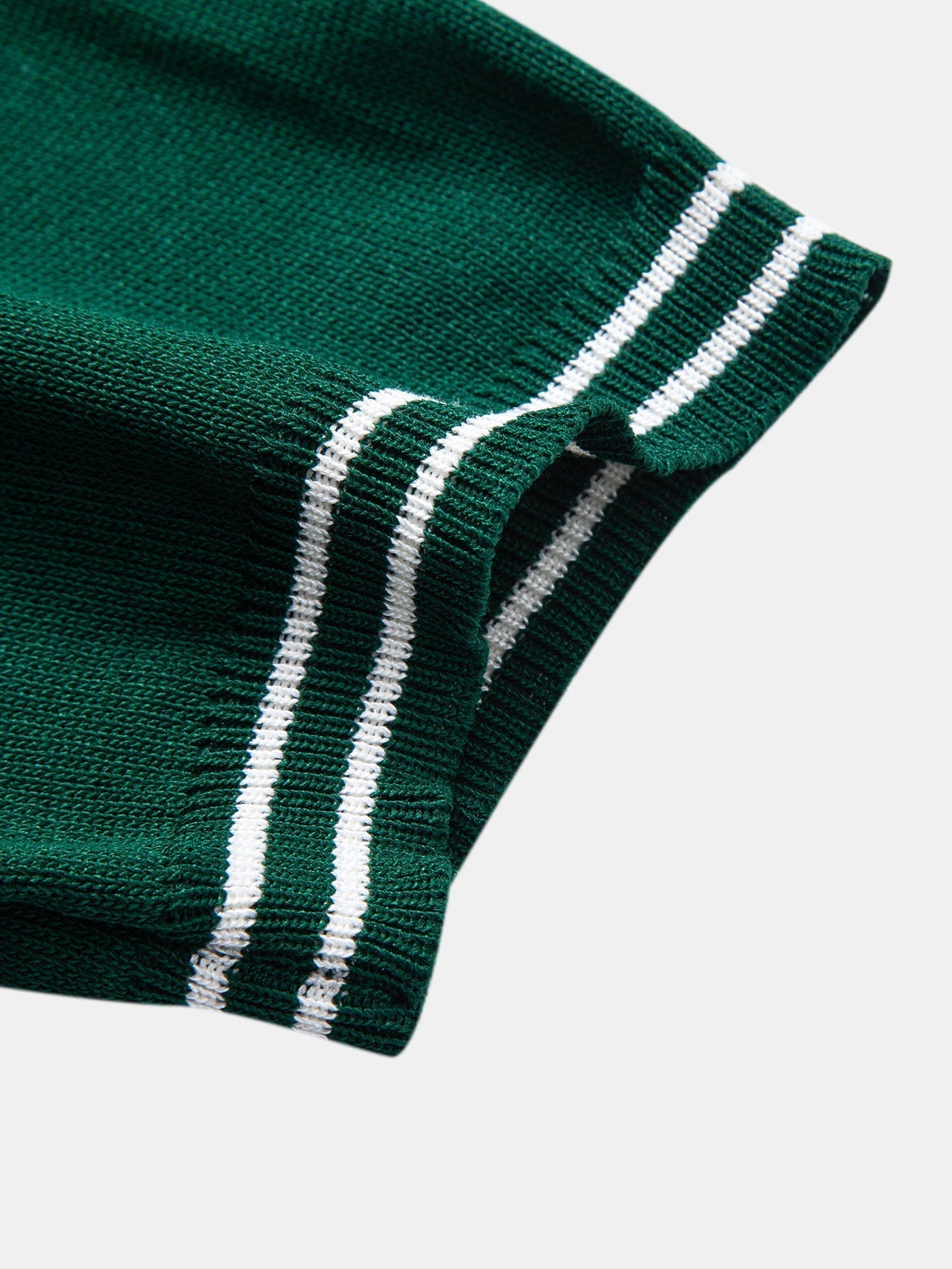 Twisted Jacquard Knit Polo with Contrast Trim