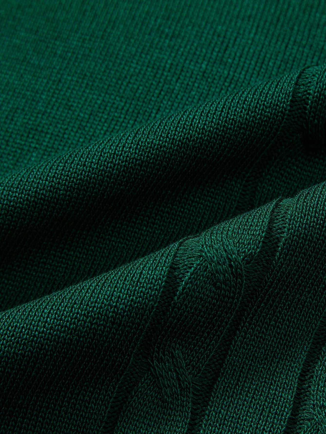 Twisted Jacquard Knit Polo with Contrast Trim