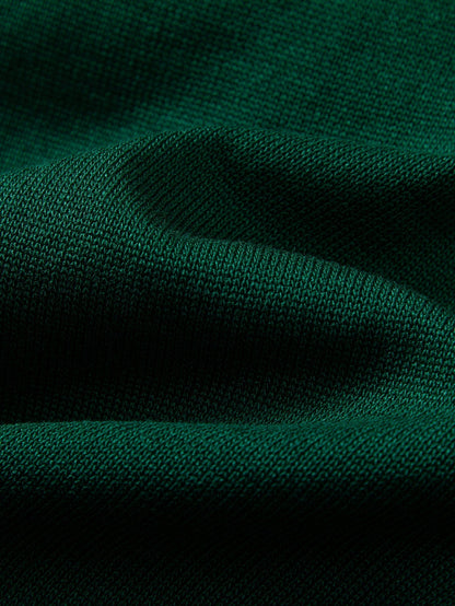 Twisted Jacquard Knit Polo with Contrast Trim