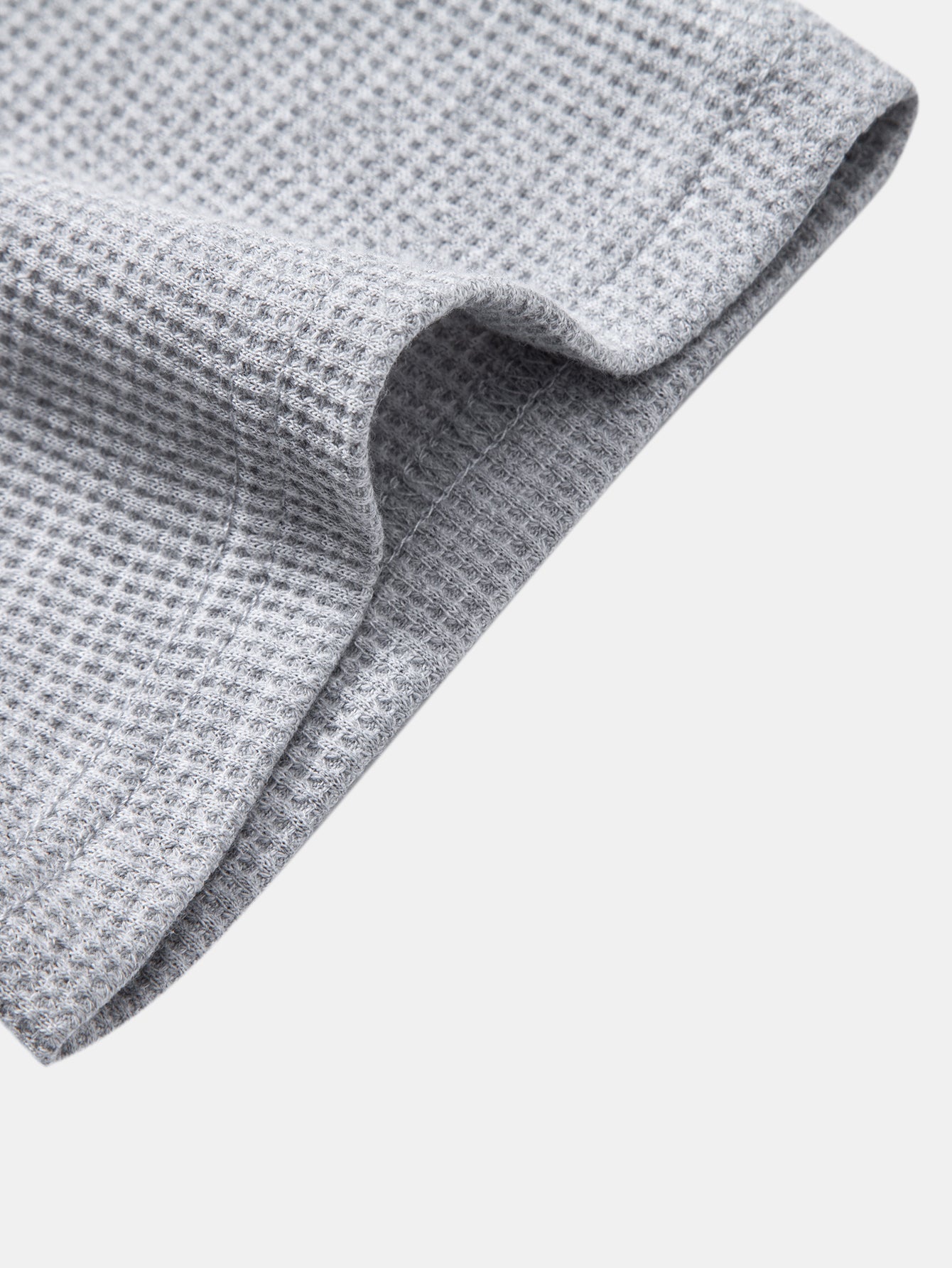 Dual-Function Waffle Henley Top