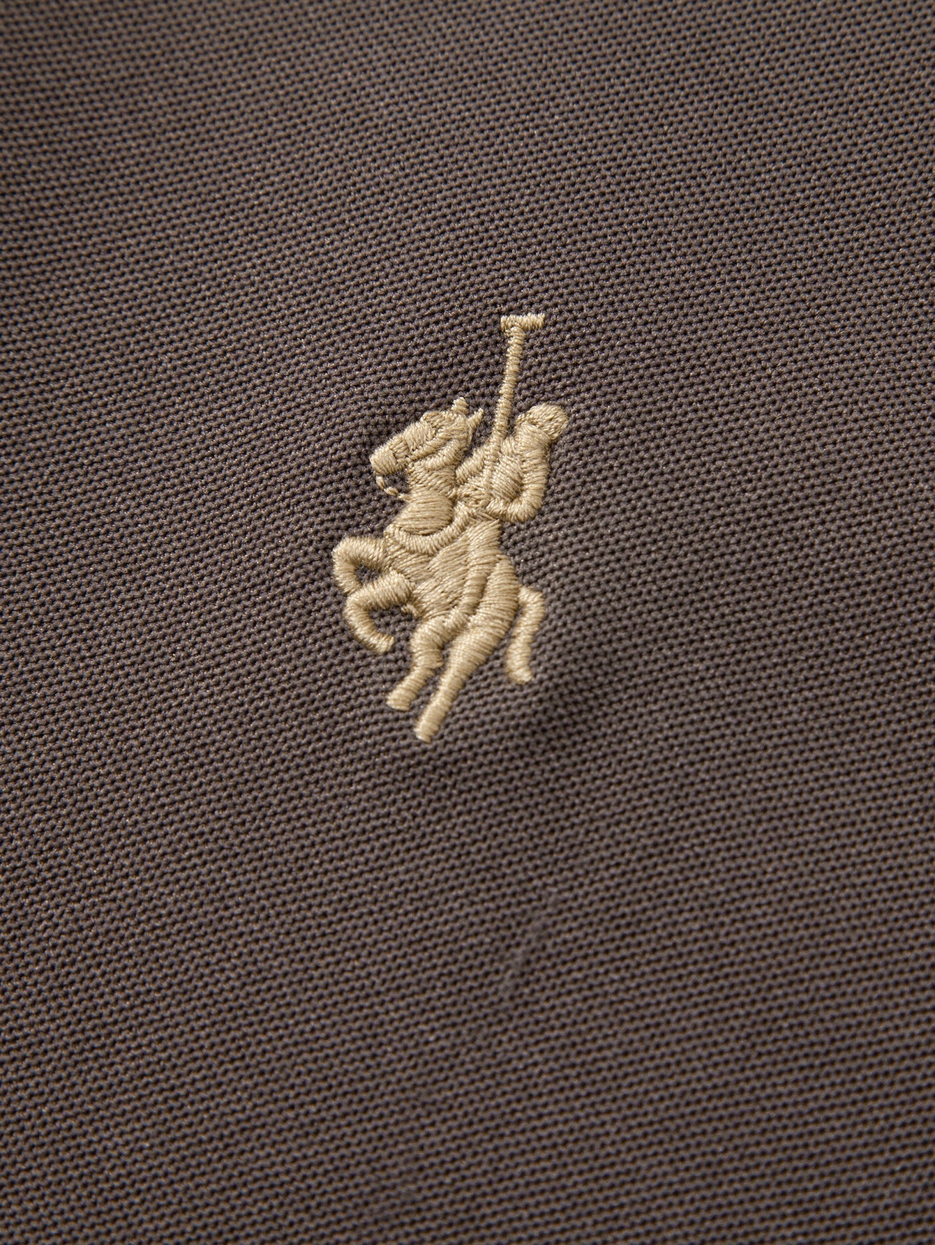 Two-Tone Collar Polo Shirt
