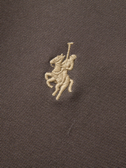 Two-Tone Collar Polo Shirt