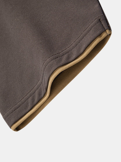 Two-Tone Collar Polo Shirt