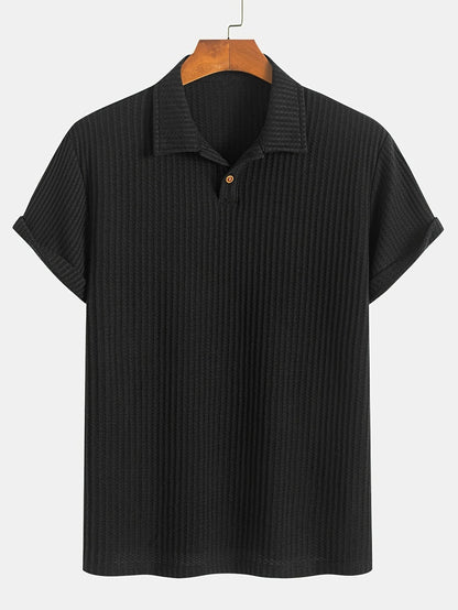 Men's Short Sleeve Knit Shirt for Summer