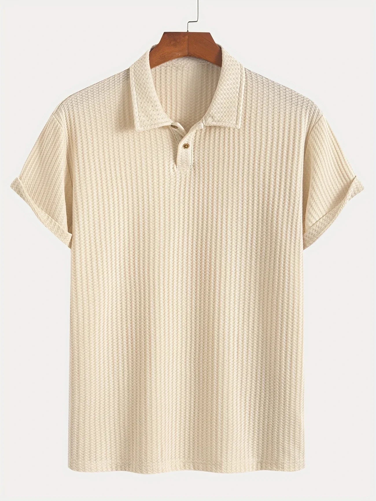 Men's Short Sleeve Knit Shirt for Summer