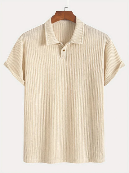 Men's Short Sleeve Knit Shirt for Summer